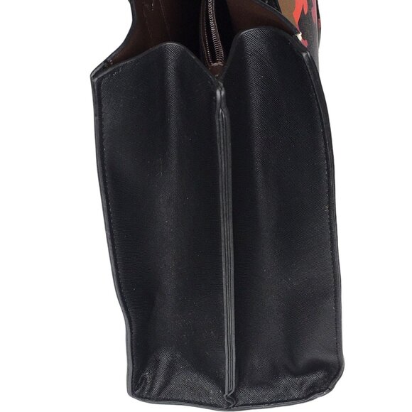 Sondra Roberts Squared Large Colorful Faux Leather Shoulder Bag Tote - Picture 5 of 16